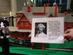 visiting the Lego rendition of Mark Twains house at Bradley International Airport