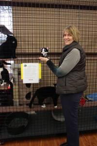Stan with Johanna Tito of Niagara Spay Neuter Assistance Programme (Ontario, Canada)