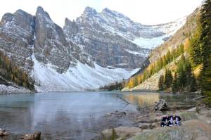 Pretty (chilly!) Lake Agnes