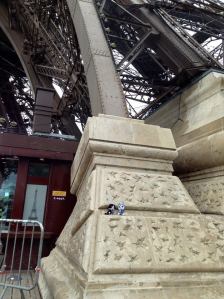 Hanging out at the Eiffel Tower in Paris, France