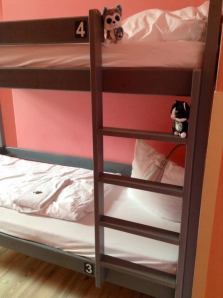 Sleeping at a hostel in Berlin, Germany